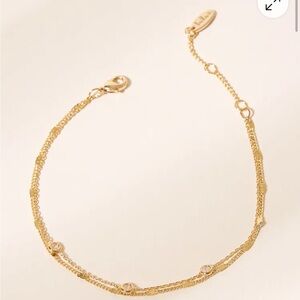 Lulus exclusive 14KT gold layered rhinstone bracelet NWOT